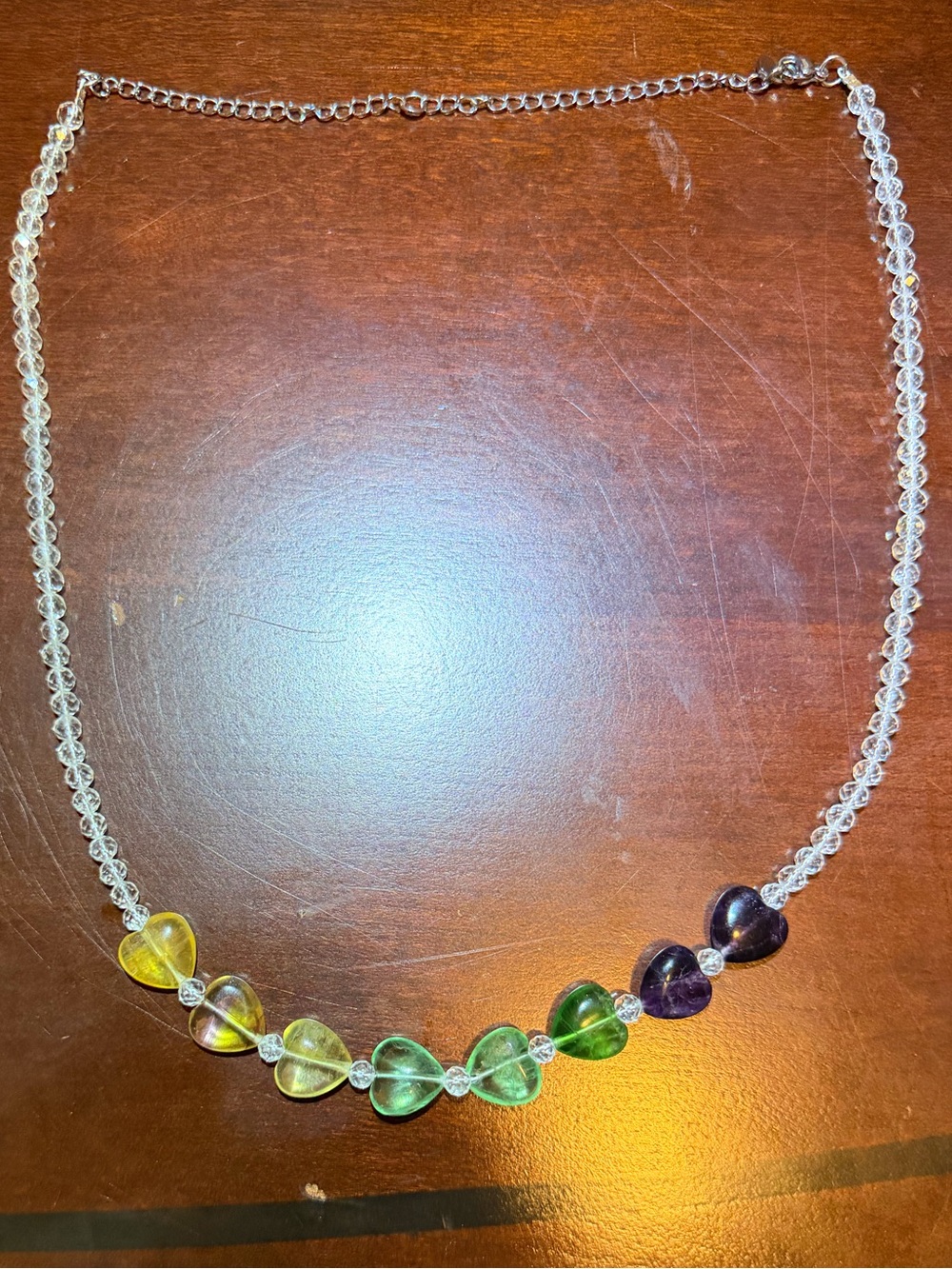 16in Fluorite and Bead Necklace